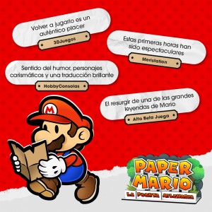 ¡Los medios ya han probado Paper Mario: La puerta milenaria!