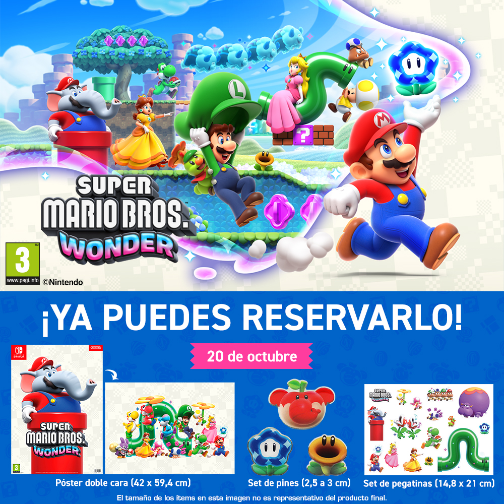 ¡Ya puedes reservar Super Mario Bros. Wonder!