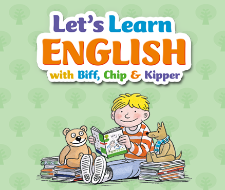 Ontdek een leuke, educatieve software-serie op onze officiële website van Let’s Learn English with Biff, Chip & Kipper