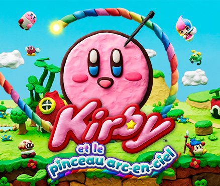 Découvrez un monde merveilleux en glaise sur le site web de Kirby et le pinceau arc-en-ciel !