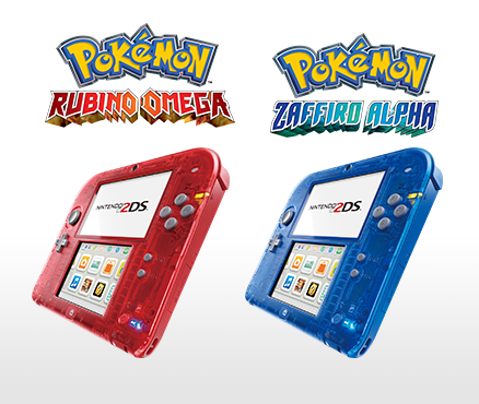 Le console Nintendo 2DS Rosso Trasparente e Nintendo 2DS Blu Trasparente saranno nei negozi dal 7 novembre