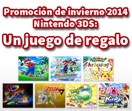 Amplía tu colección de videojuegos con la Promoción de invierno 2014 Nintendo 3DS: Un juego de regalo