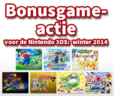 Breid je verzameling topgames uit met de bonusgame-actie voor de Nintendo 3DS: winter 2014