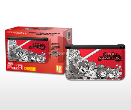 Celebra la llegada de Super Smash Bros. a tu consola portátil con la Edición Especial de Nintendo 3DS XL
