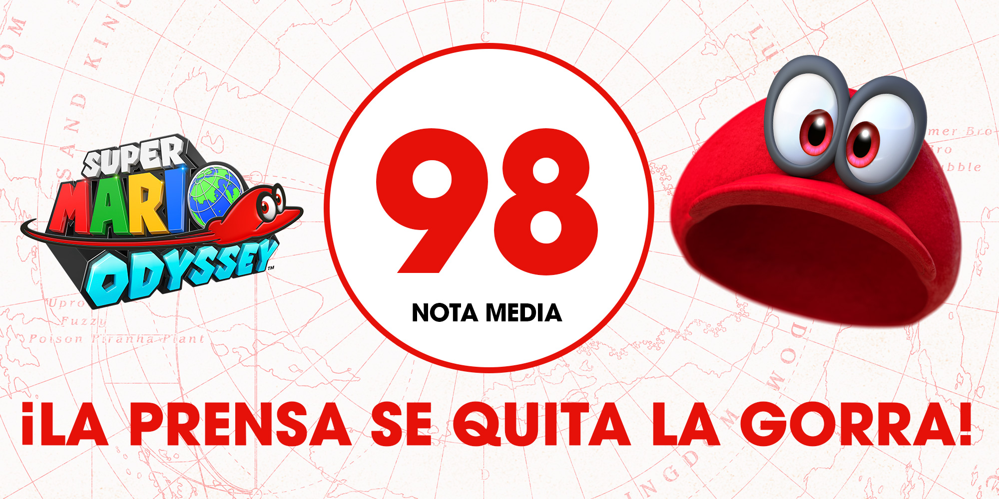 La prensa se quita la gorra con Super Mario Odyssey