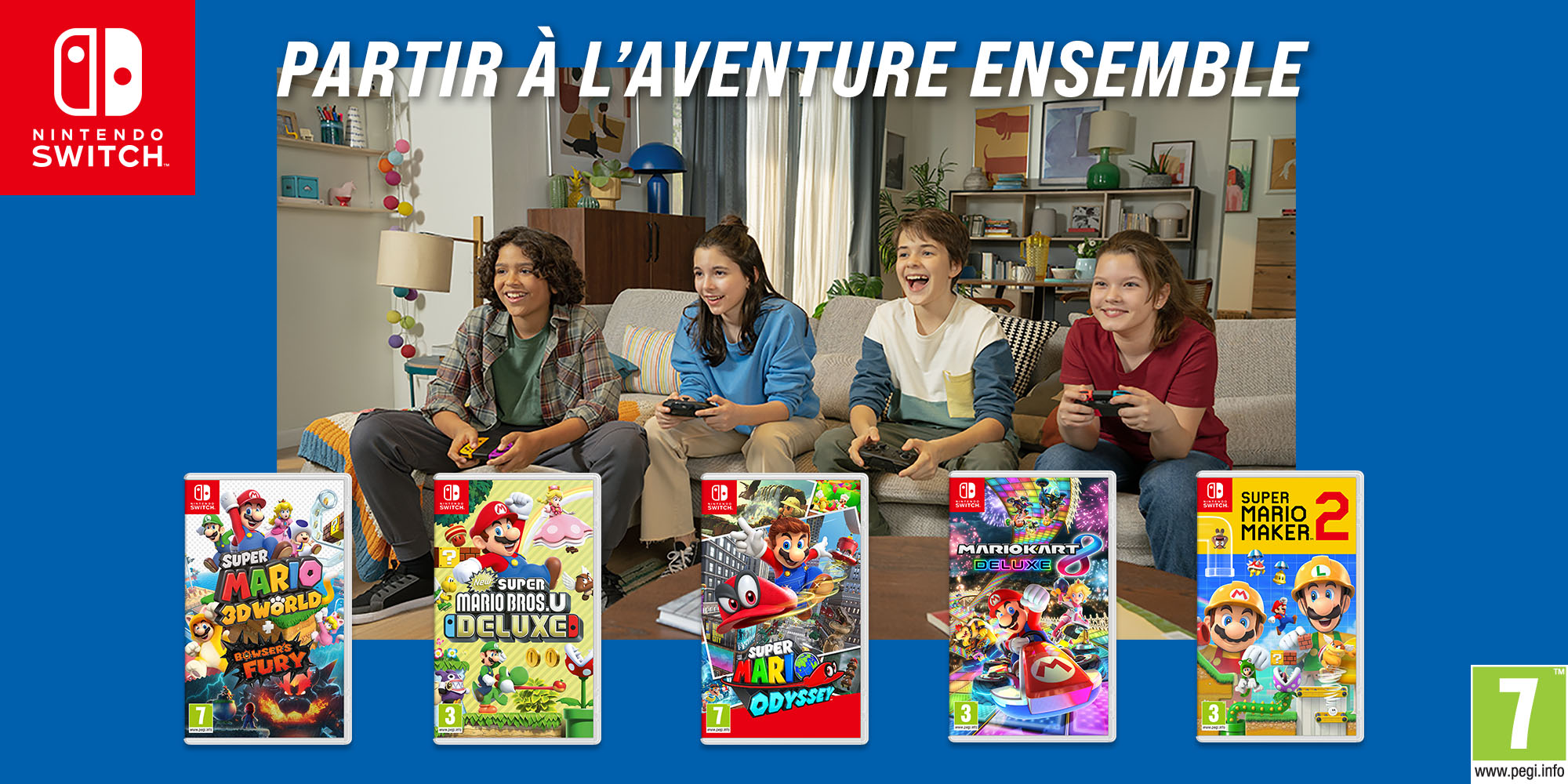 Jouez ensemble aux meilleurs jeux Mario !
