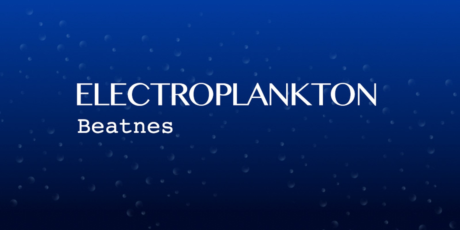 Electroplankton™ Beatnes
