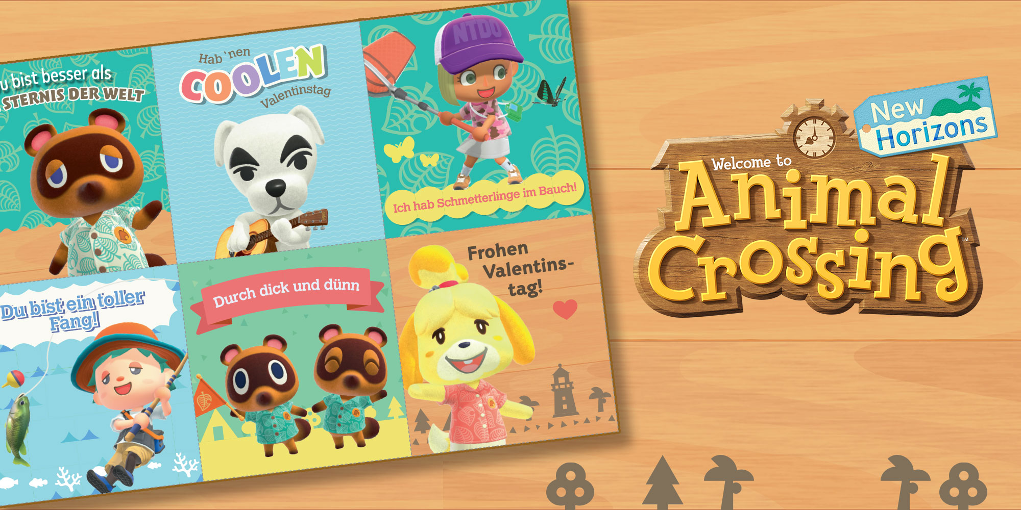 Feiert den Valentinstag mit diesen knuffigen Animal Crossing-Karten!
