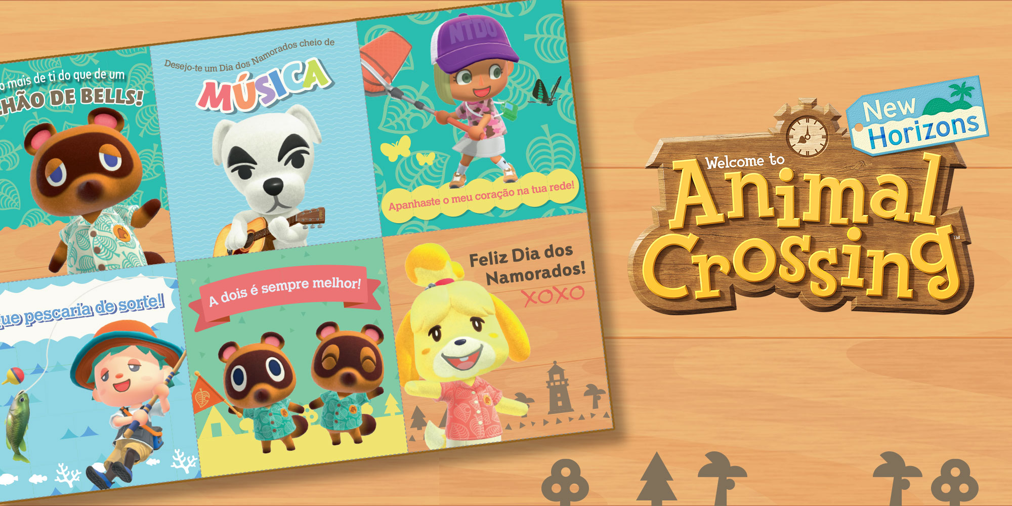 Festeja o Dia dos Namorados com os cartões românticos de Animal Crossing!