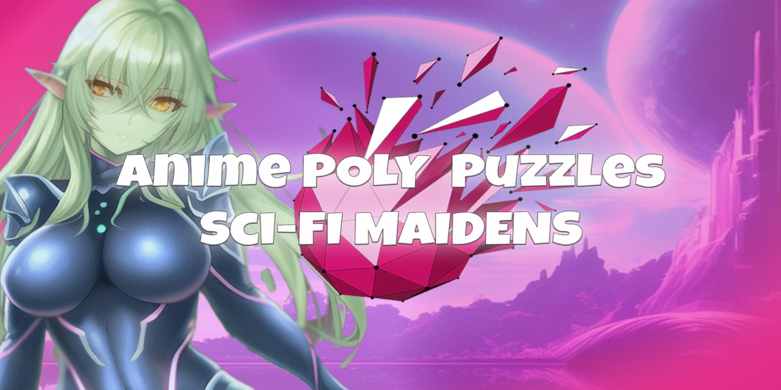 Anime Poly Puzzle - Sci-Fi Maidens