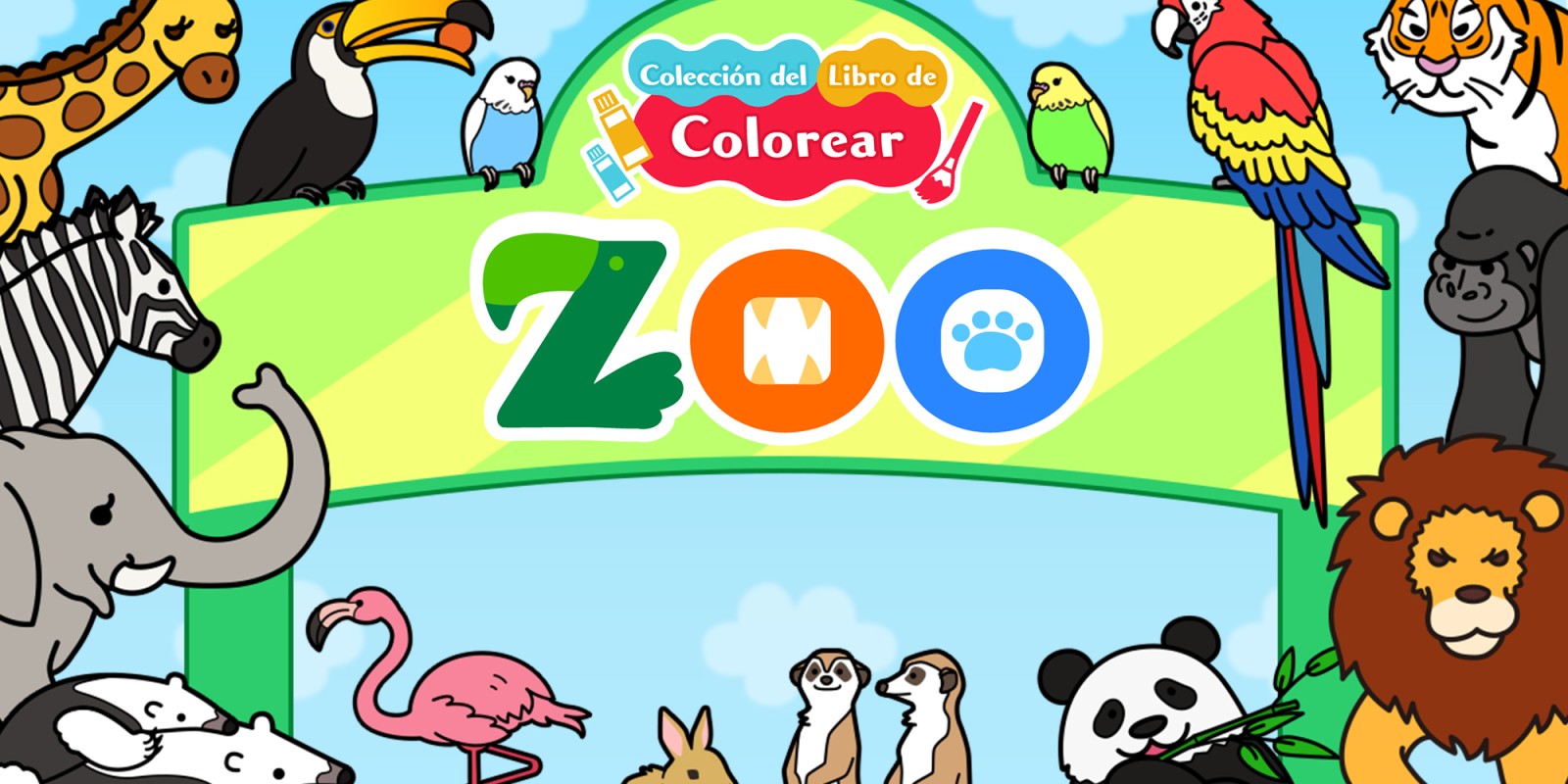 Colección del libro de colorear Zoo