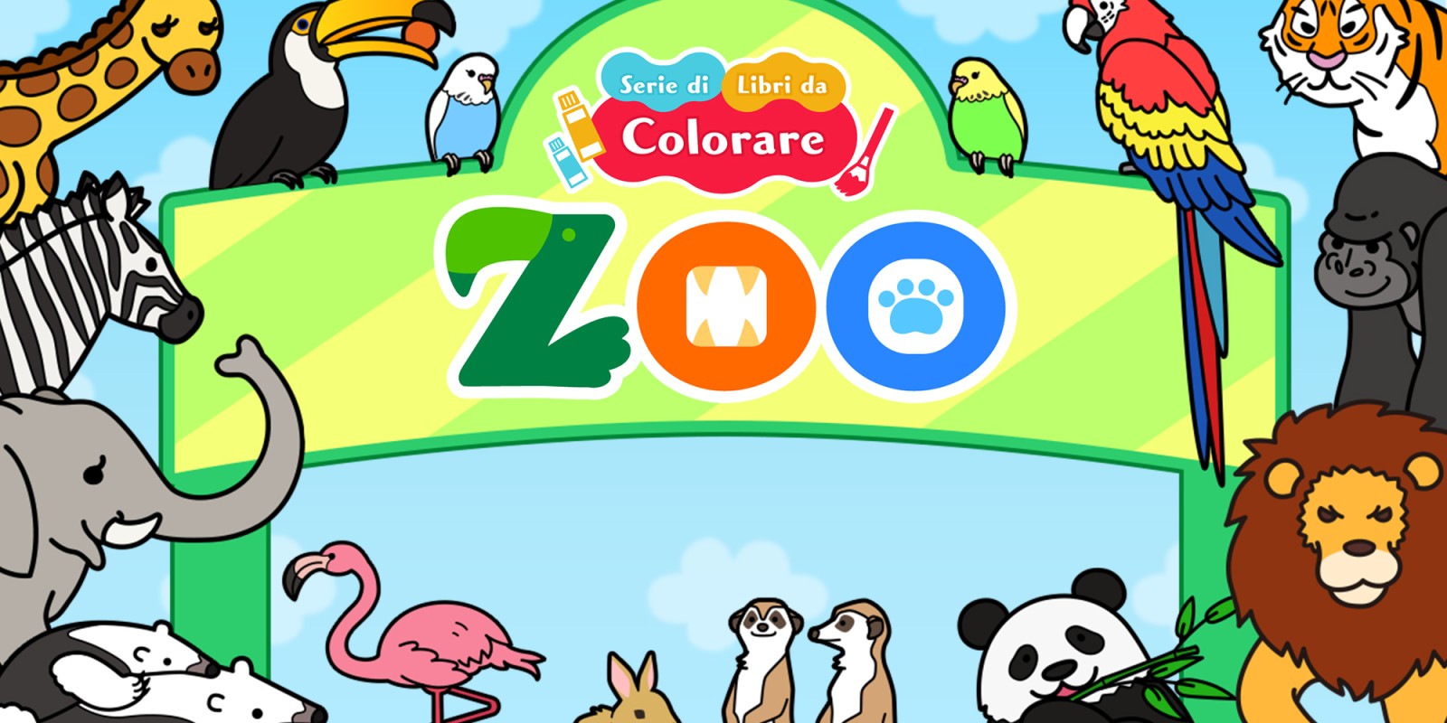 Serie di libri da colorare Zoo
