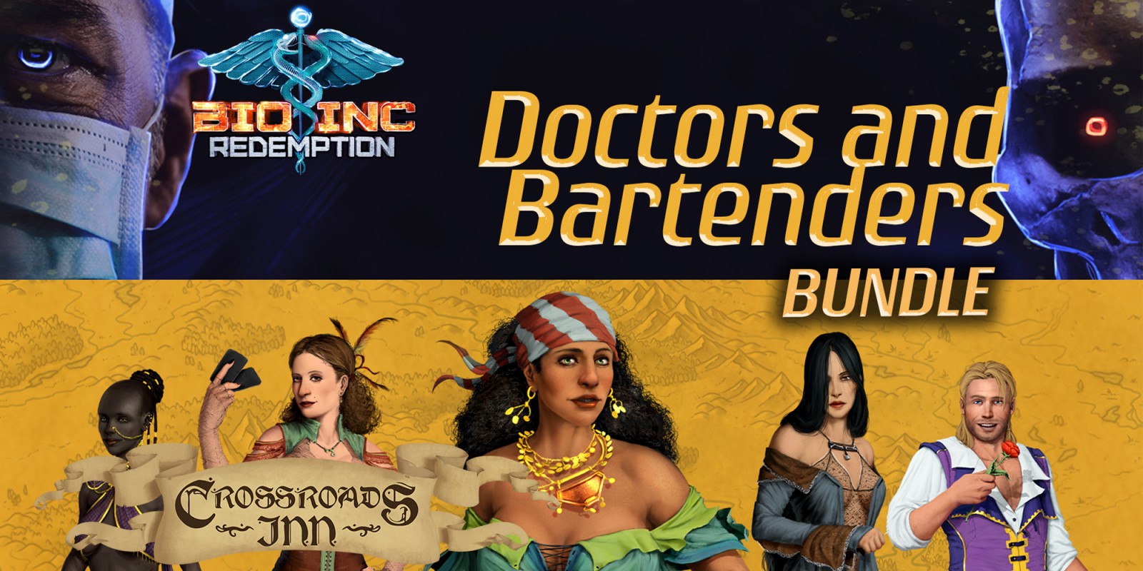 Doctors and Bartenders Bundle - Bio Inc. Redemption + Crossroads Inn
