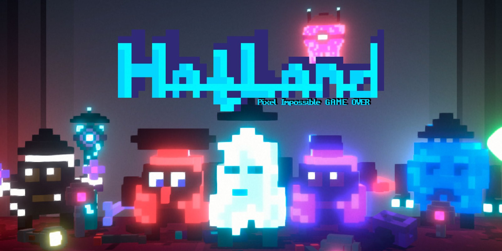 HatLand - Pixel Impossible GAME OVER