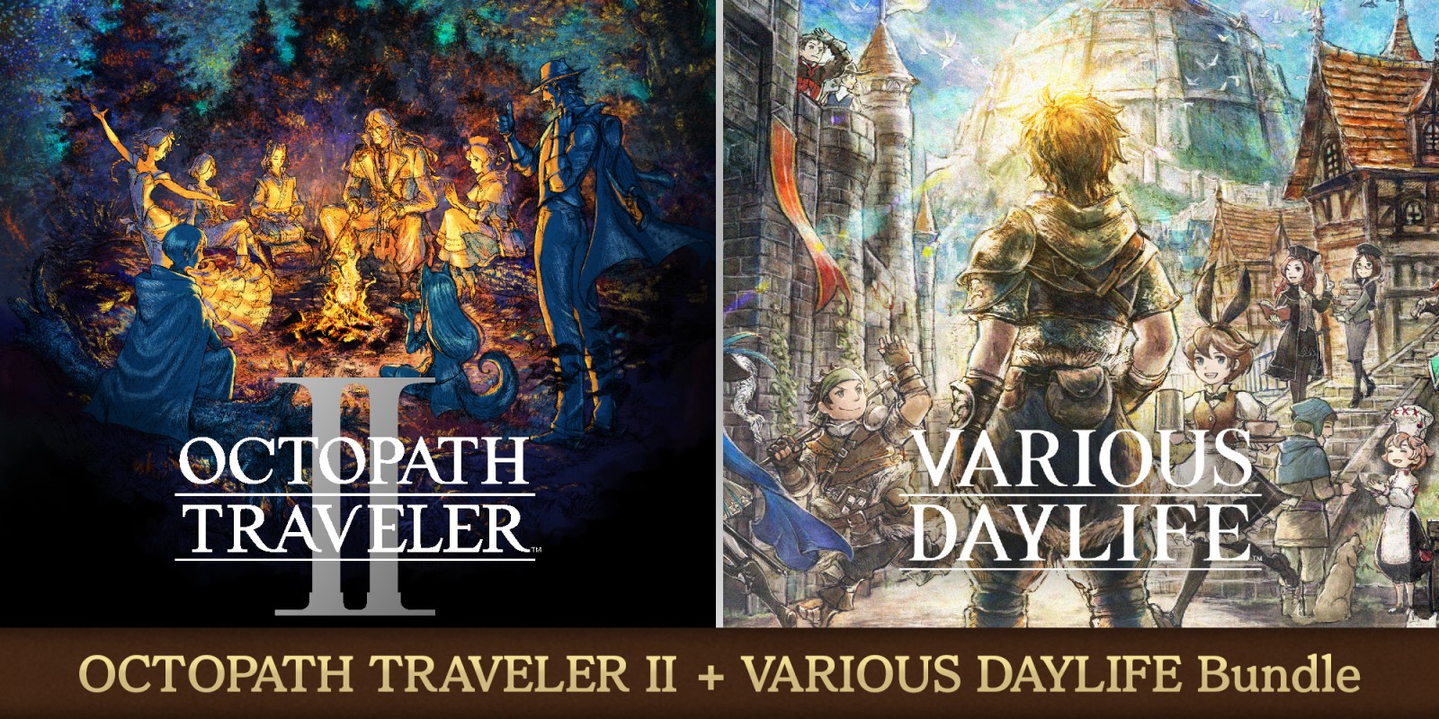 Pack contenant Octopath Traveler II et Various Daylife