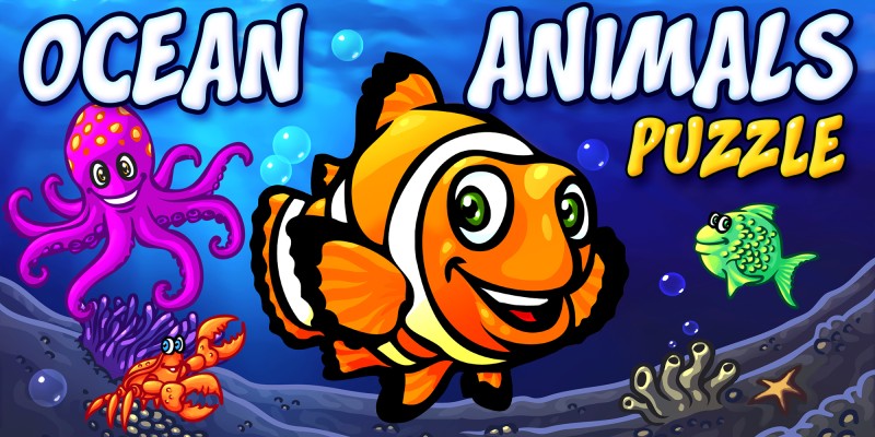 Ocean Animals Puzzle - quebra-cabeças de jogos de aprendizado de animais oceânicos pré-escolares para crianças e bebês