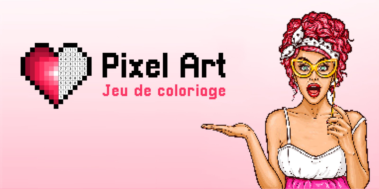 Pixel art - Jeu de coloriage