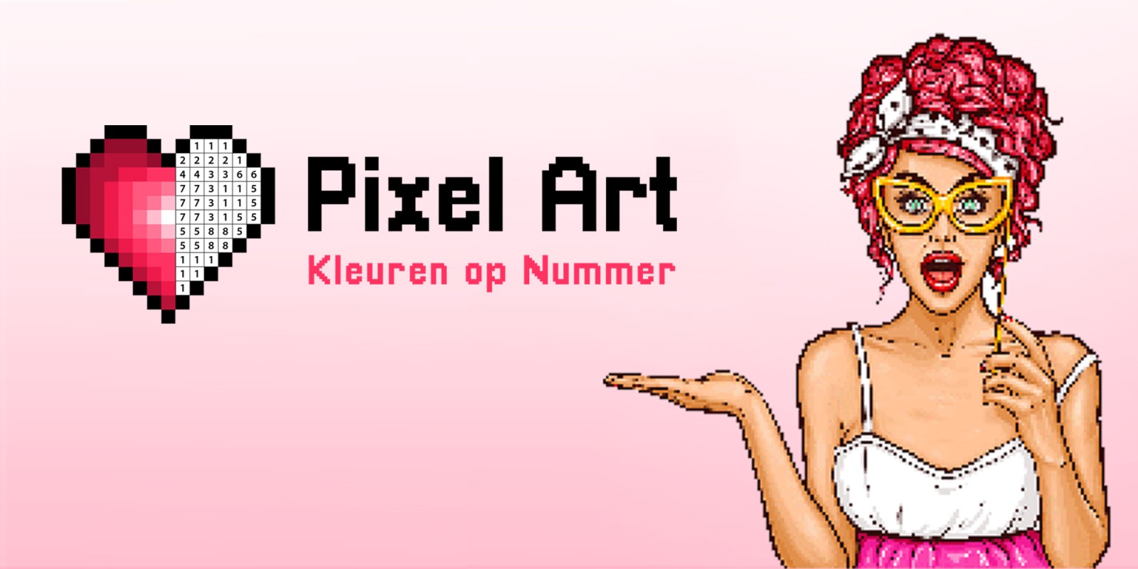 Pixel Art - Kleuren op Nummer