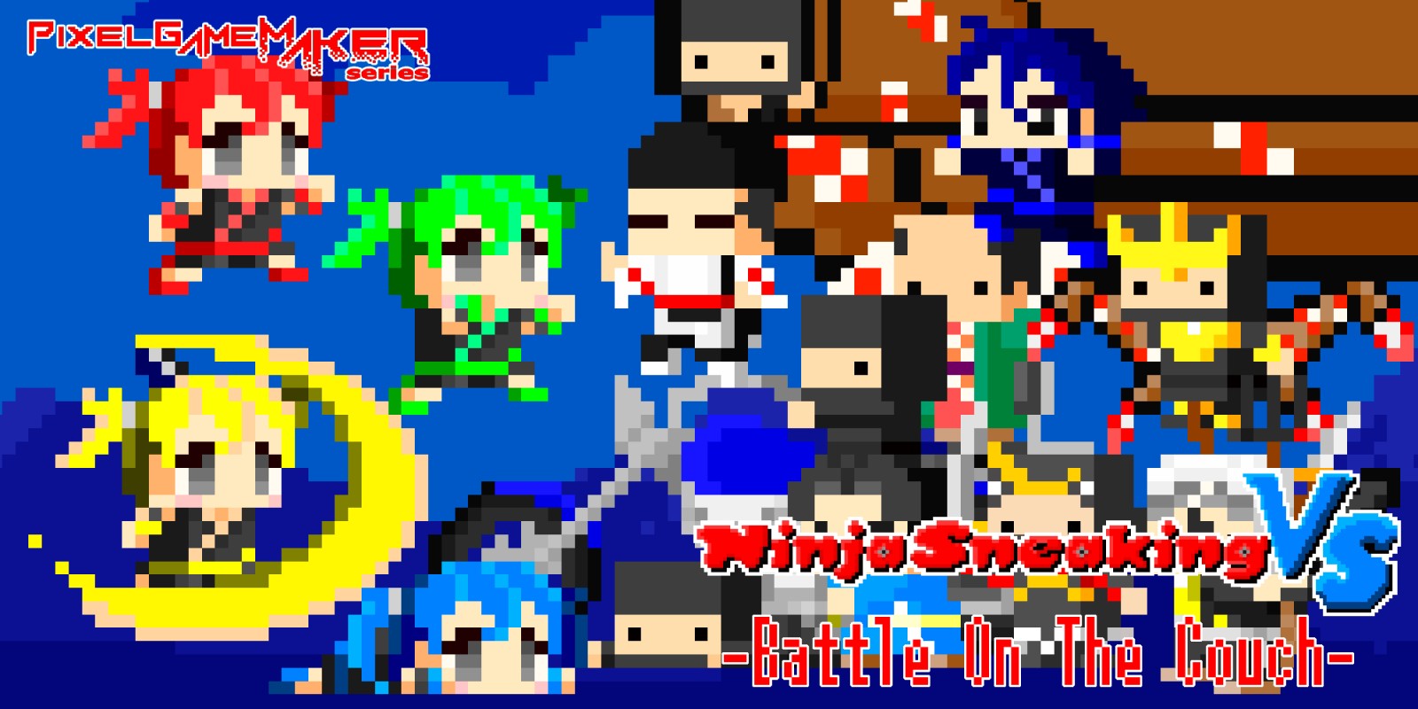 Pixel Game Maker Series Ninja Sneaking VS: Battle On The Couch