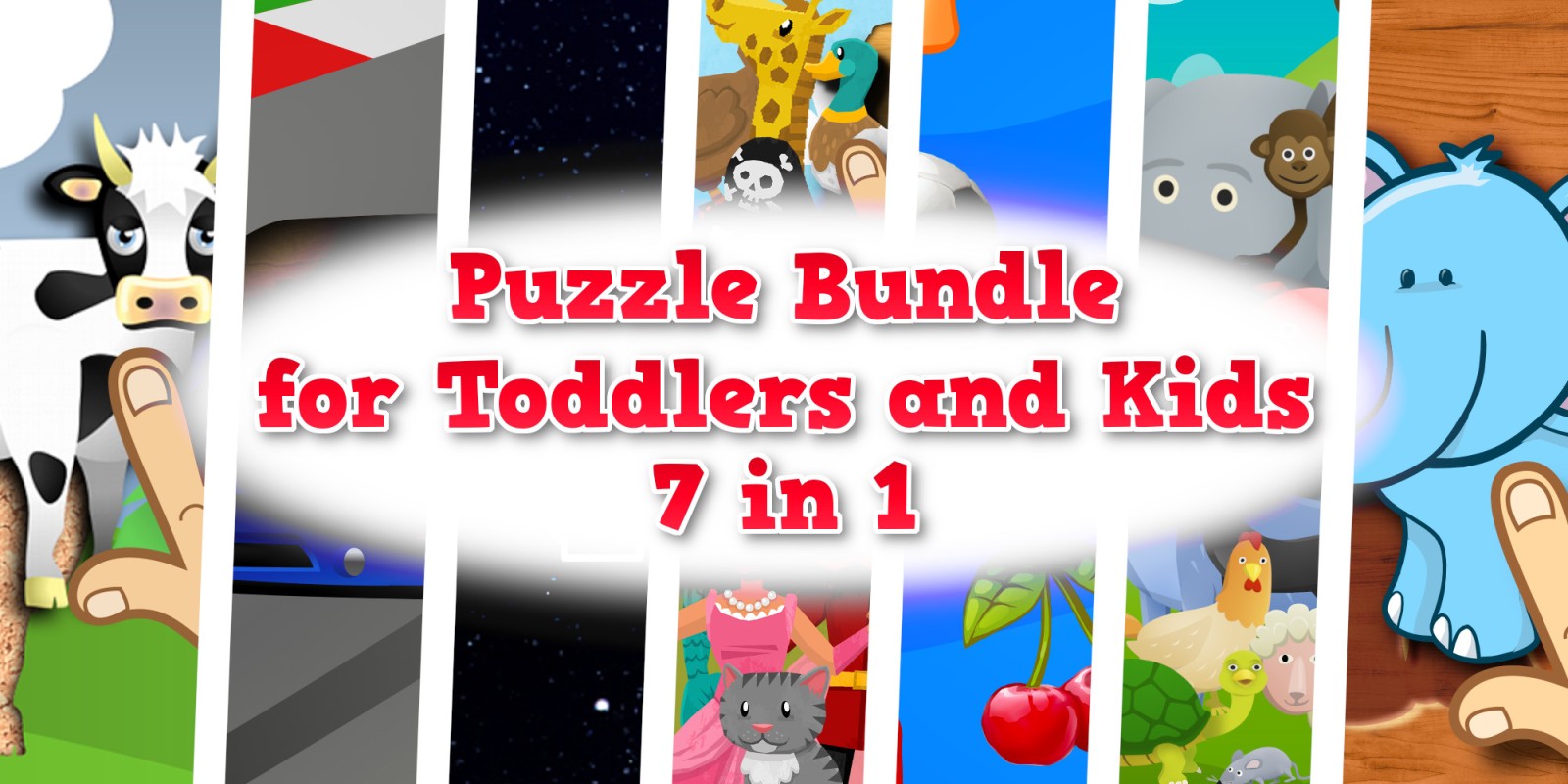 Puzzle Bundle for Toddlers and Kids - 7 in 1