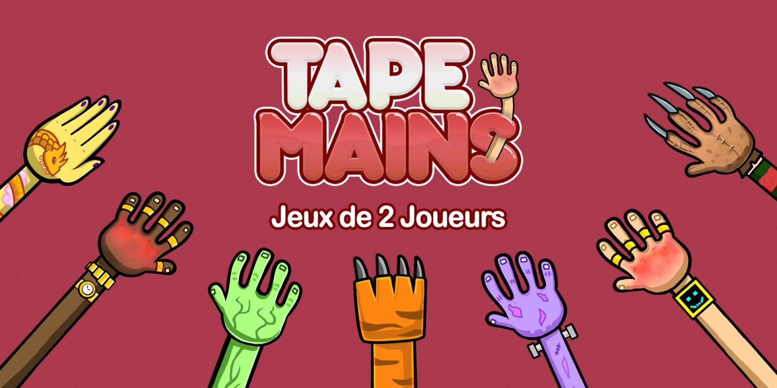 Tape Mains - Jeux de 2 Joueurs
