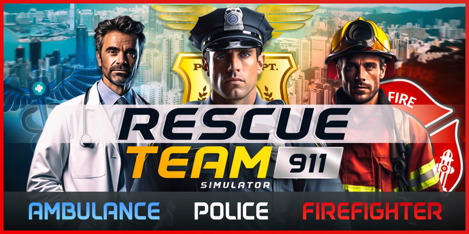 Rescue Team 911 Simulator - Ambulance,Police, Firefighter