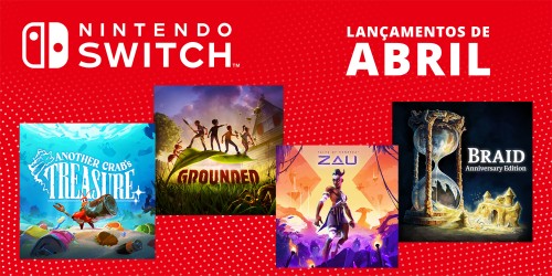 Descobre os jogos que chegarão à Nintendo Switch este mês – abril de 2024!