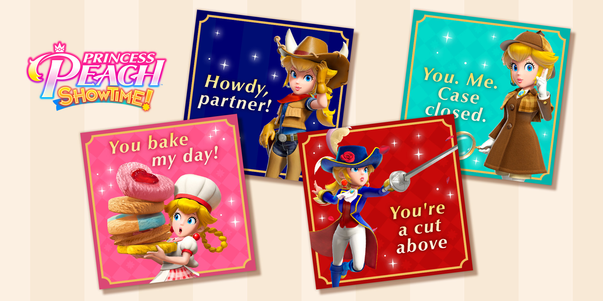 Celebrate Valentine’s Day with these Princess Peach cards!