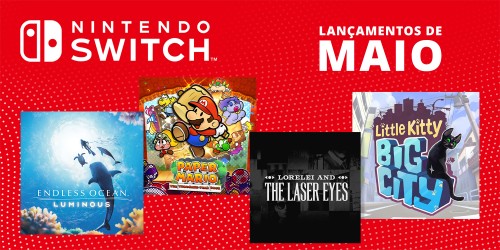Descobre os jogos que chegarão à Nintendo Switch este mês – maio de 2024!