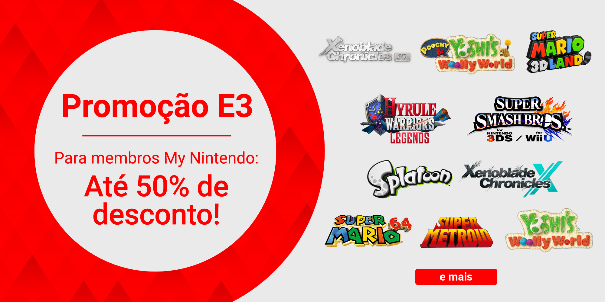 Promoção Nintendo eShop: E3