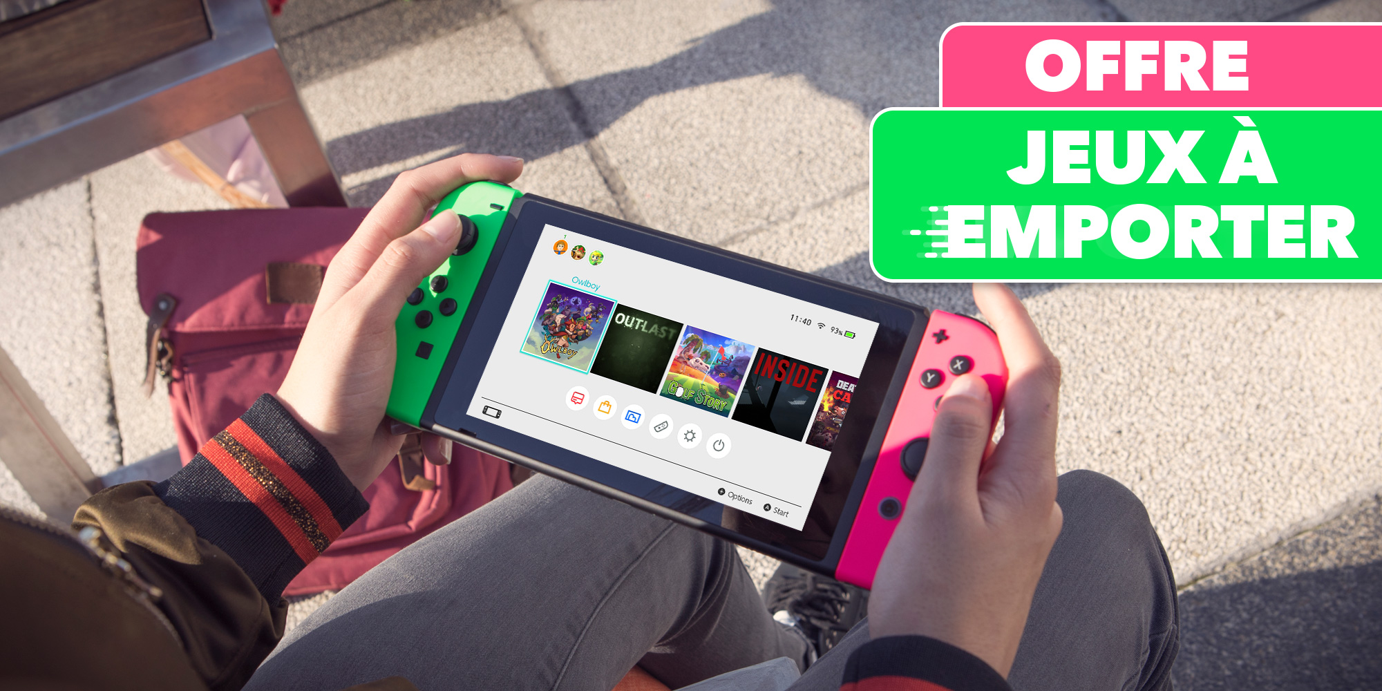 Offre "jeux à emporter" du Nintendo eShop