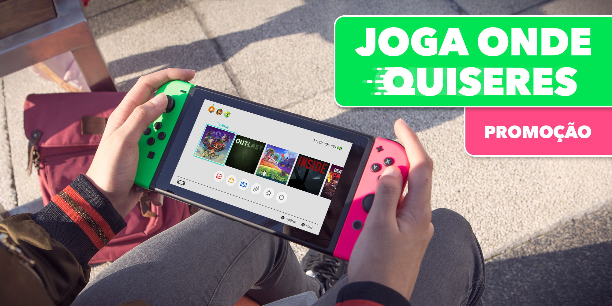 Já começou a Promoção "Joga Onde Quiseres" na Nintendo eShop!