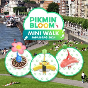 Besuche Europas erstes Pikmin Bloom-Event in Düsseldorf
