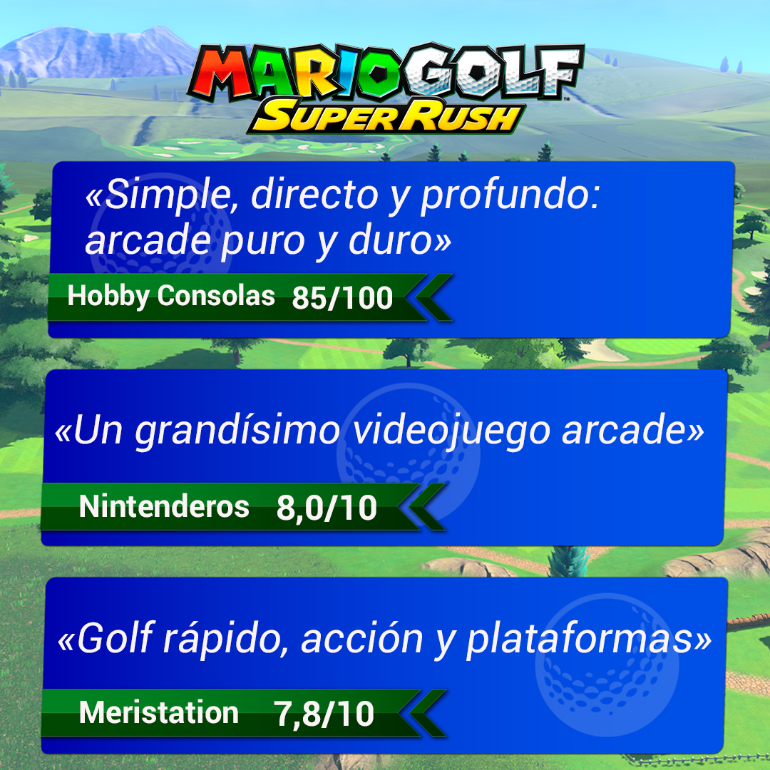 ¡Descubre las reseñas de Mario Golf: Super Rush!