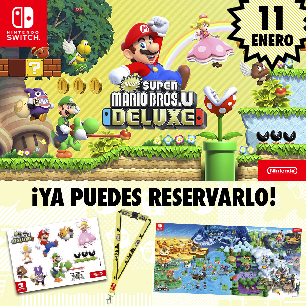 ¡Ya puedes reservar New Super Mario Bros. U Deluxe para Nintendo Switch!