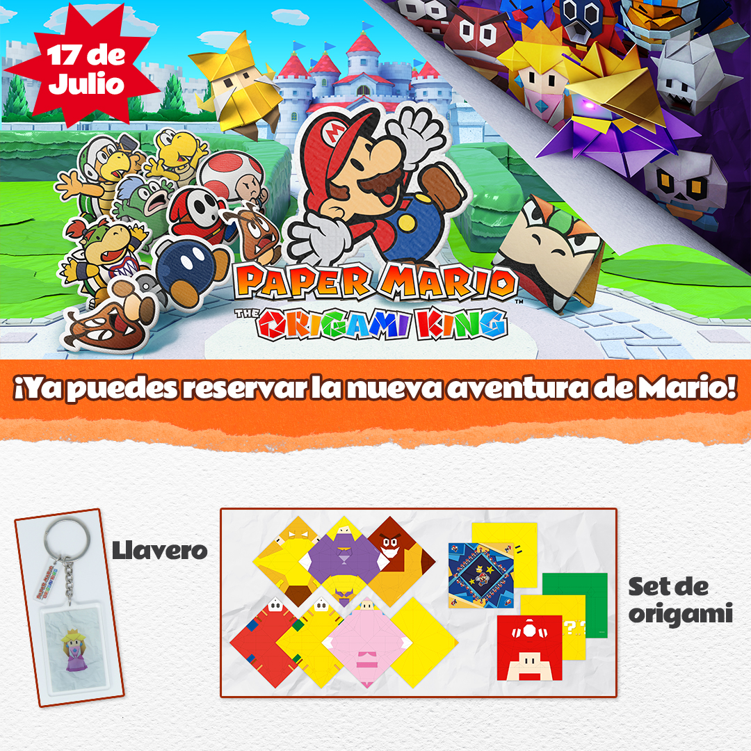 ¡Descubre qué puedes llevarte por reservar Paper Mario: The Origami King!