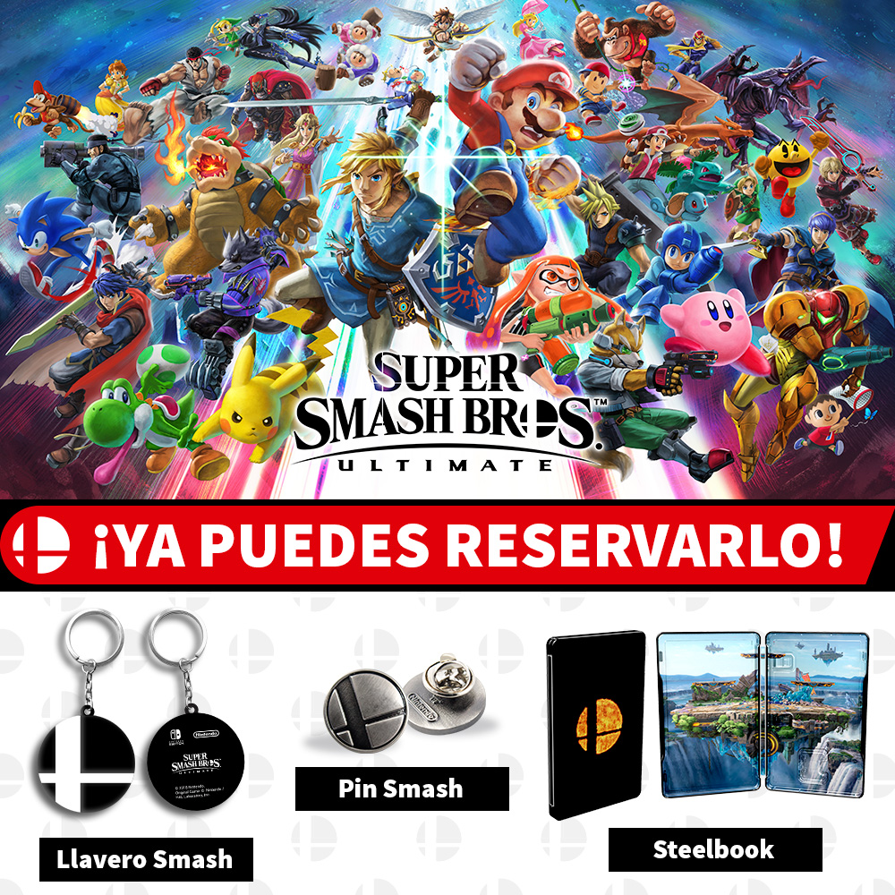 ¡Descubre qué puedes llevarte por reservar Super Smash Bros. Ultimate!
