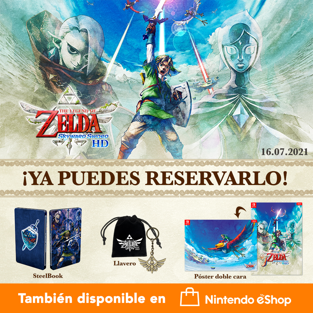 ¡Ya puedes reservar The Legend of Zelda: Skyward Sword HD!