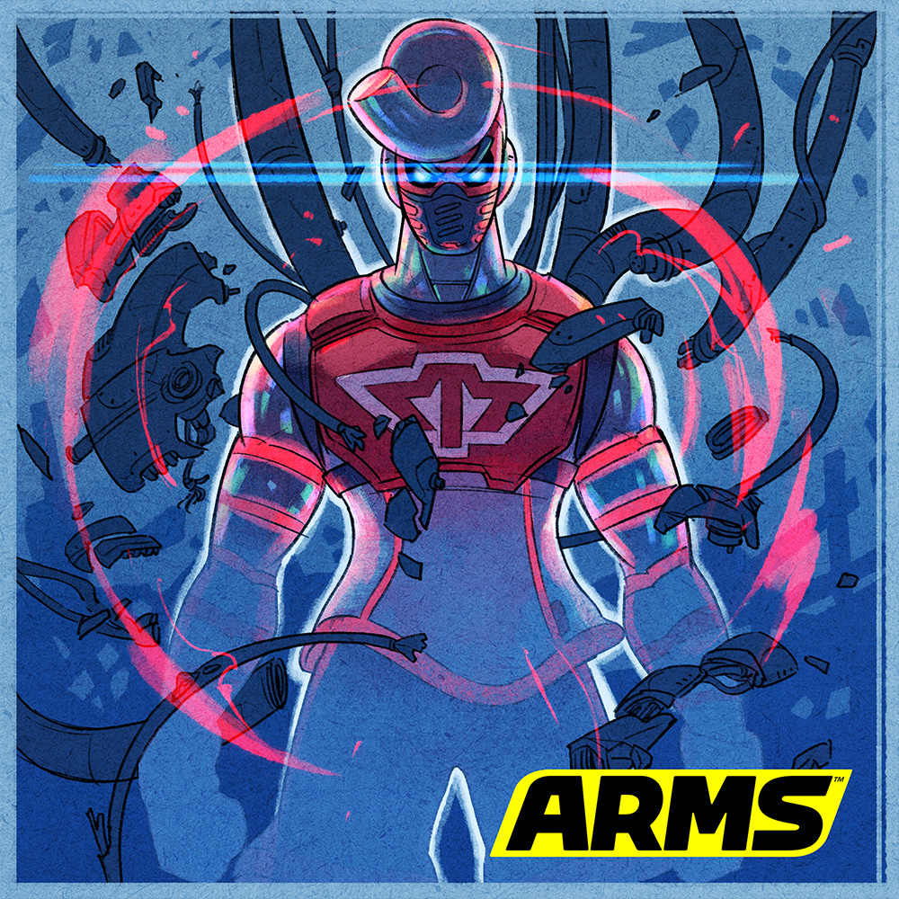 O lutador Springtron acaba de juntar-se a ARMS!