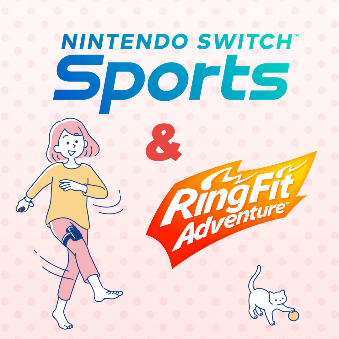 Kick-start the year and get moving with Nintendo Switch Sports and Ring Fit Adventure
