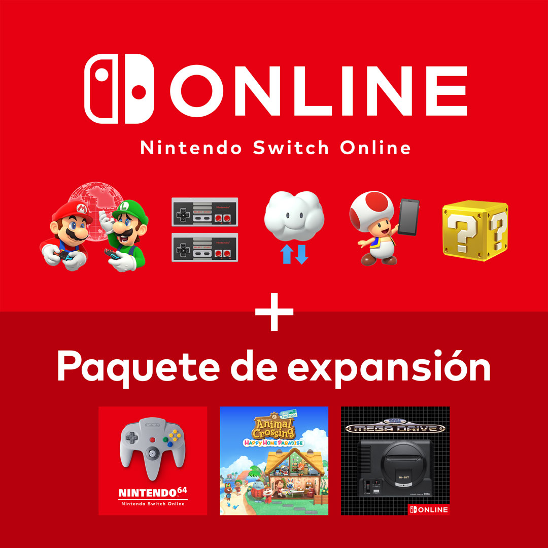 Presentamos Nintendo Switch Online + Paquete de expansión