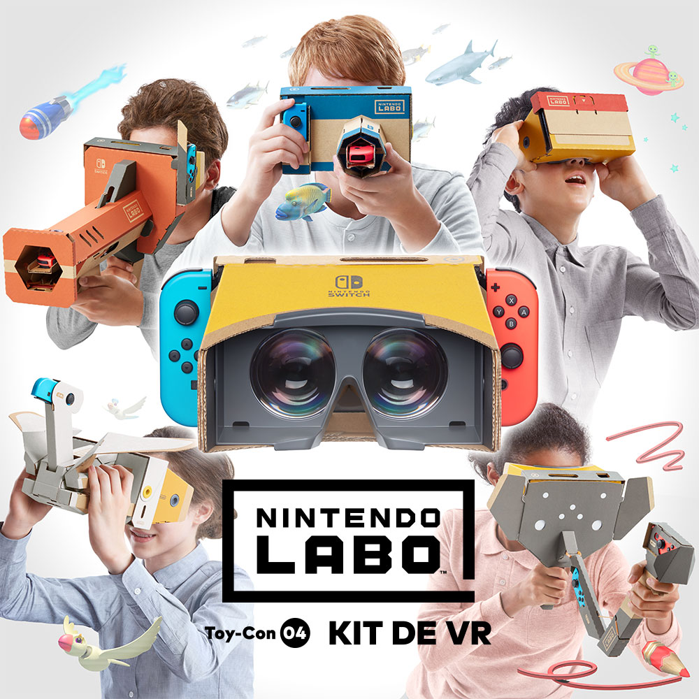 Nintendo Labo: kit de VR ofrece una experiencia de realidad virtual para todo tipo de jugadores. ¡Estará disponible a partir del 12 de abril!
