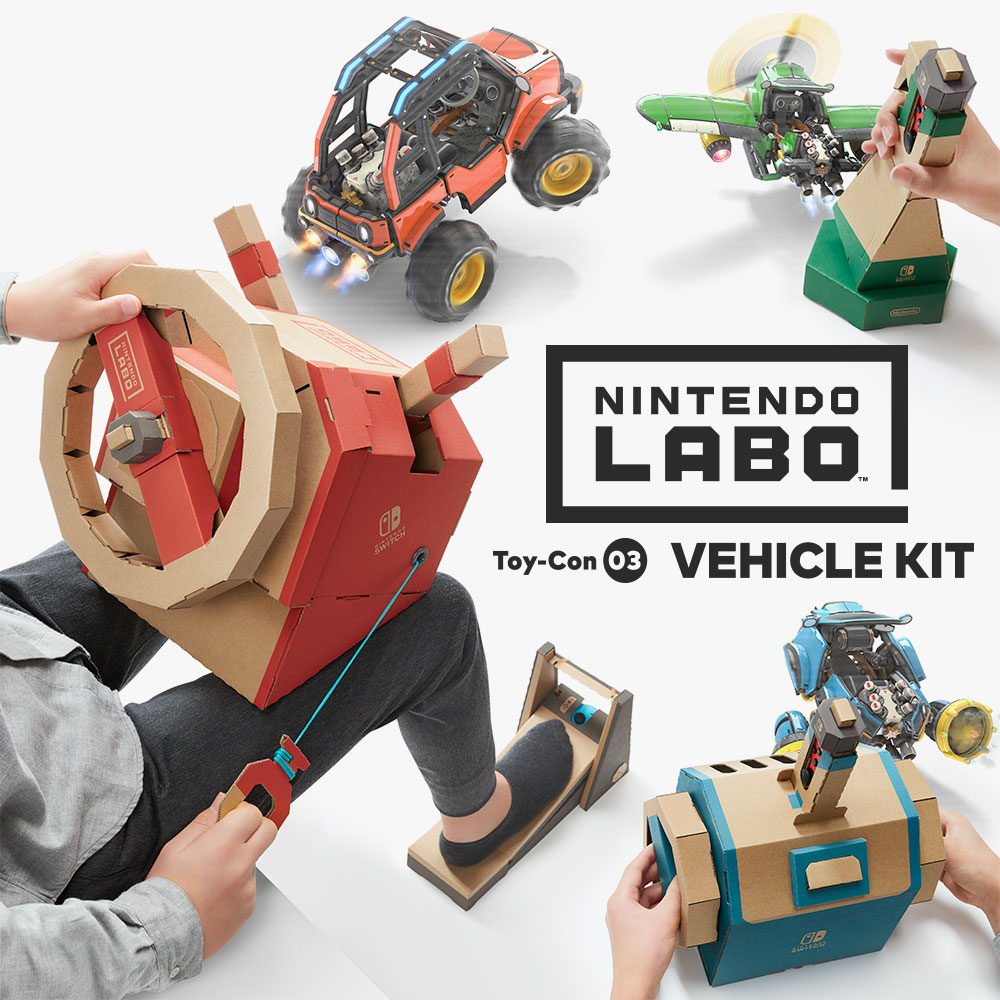 Drive, dive and fly with the new Nintendo Labo: Vehicle Kit for Nintendo Switch
