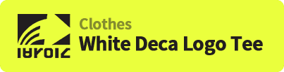 White Deca Logo Tee