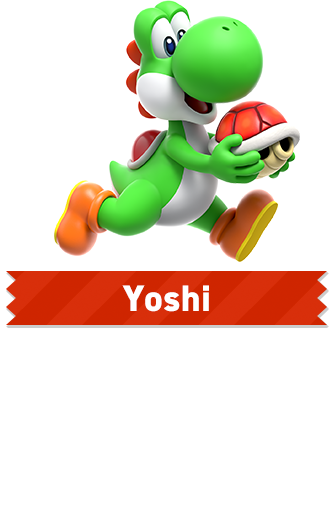 Yoshi have extremely relaxed attitudes. They even let Mario and his friends ride on their backs