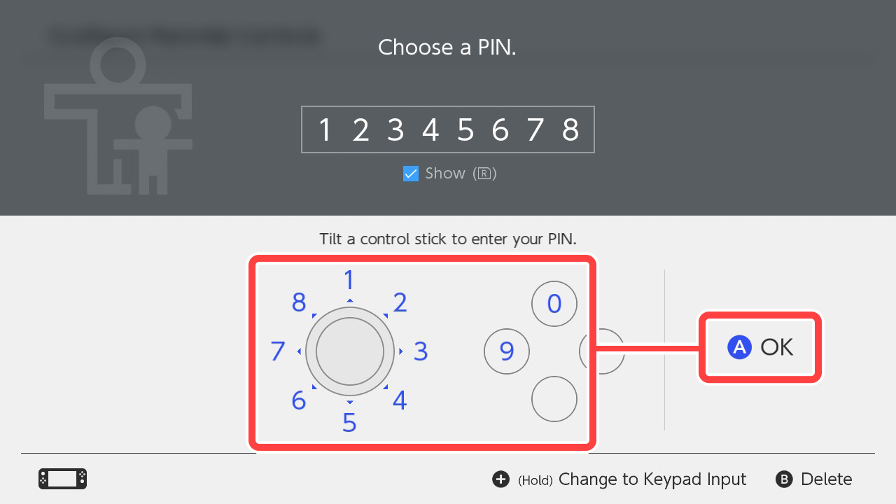 Set your PIN. Enter a 4 to 8-digit number, then select OK.