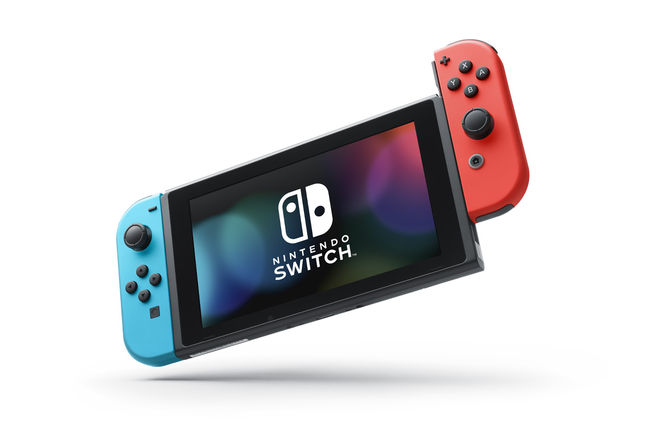 With Handheld Mode, you can play games wherever you like. Even if there's no space to set the console down, like when you're on a train, you never have to stop the fun.