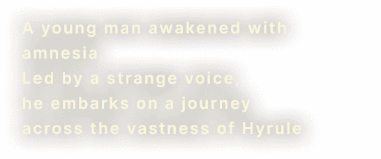 A young man awakened with amnesia. Led by a strange voice, he embarks on a journey across the vastness of Hyrule.
