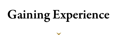 Gaining Experience