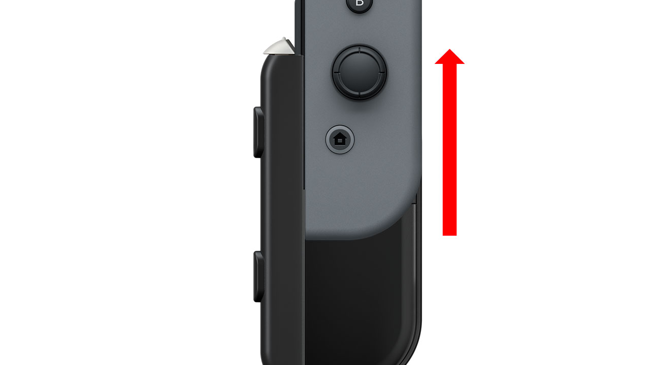 Slide the Joy-Con all the way up.
